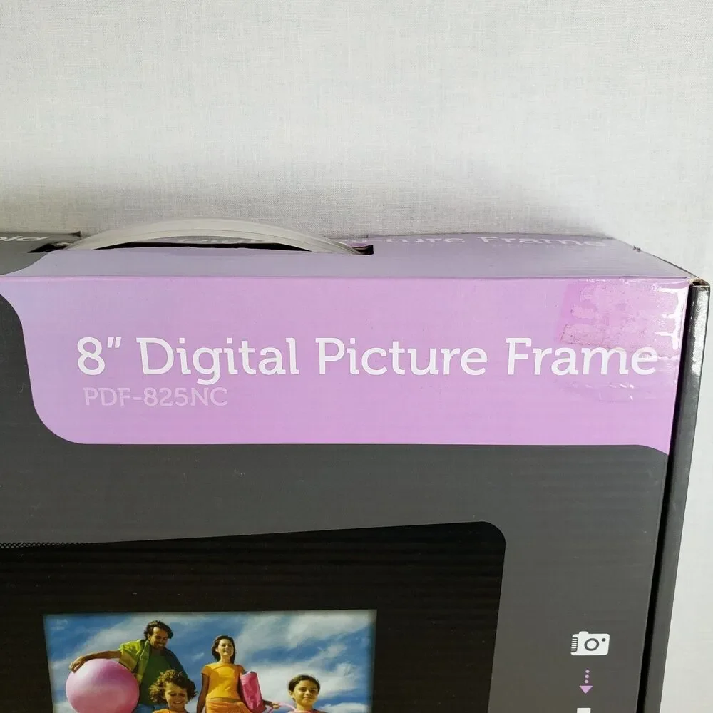 Polaroid Digital Picture Frame 8” Inch Electrical Plug In Black -New in Box